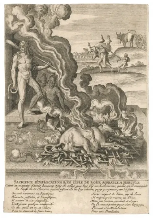 Framed Print : Sacrifice to Herakles Framed Print : Sacrifice to Herakles