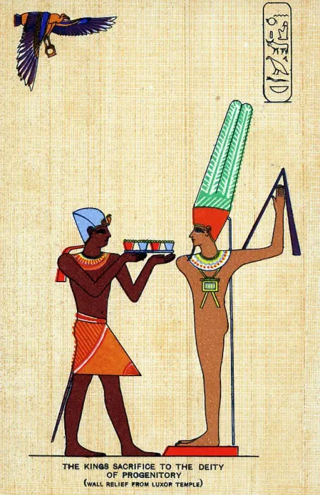 Framed Print : Sacrifice of Pharaoh Rameses II to the Gods of Posterity Framed Print : Sacrifice of Pharaoh Rameses II to the Gods of Posterity