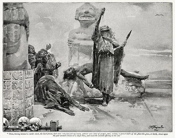 The last sacrifice of the women of the Otomie. Date: First published: 1893