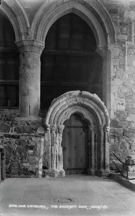 Framed Print : The Sacristy Door of Iona Cathedral Framed Print : The Sacristy Door of Iona Cathedral