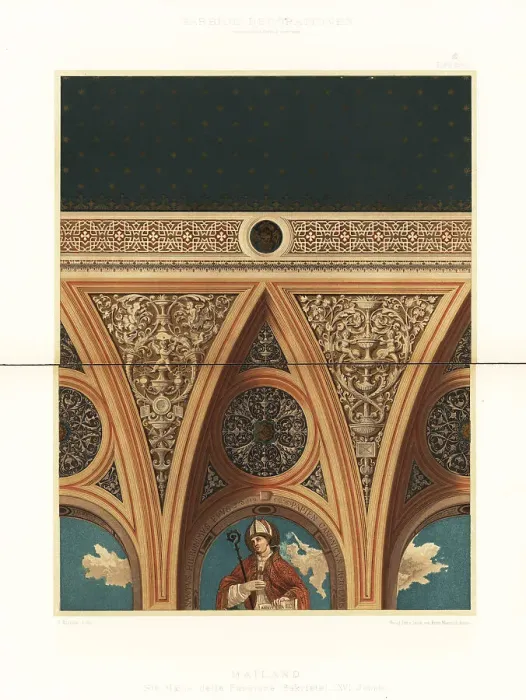 Framed Print : Sacristy in Santa Maria della Passione, Milan, 16th century Framed Print : Sacristy in Santa Maria della Passione, Milan, 16th century