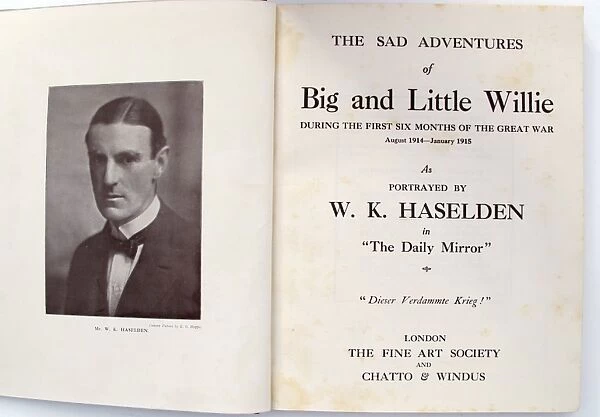 The Sad Experiences of Big and Little Willie. - WWI