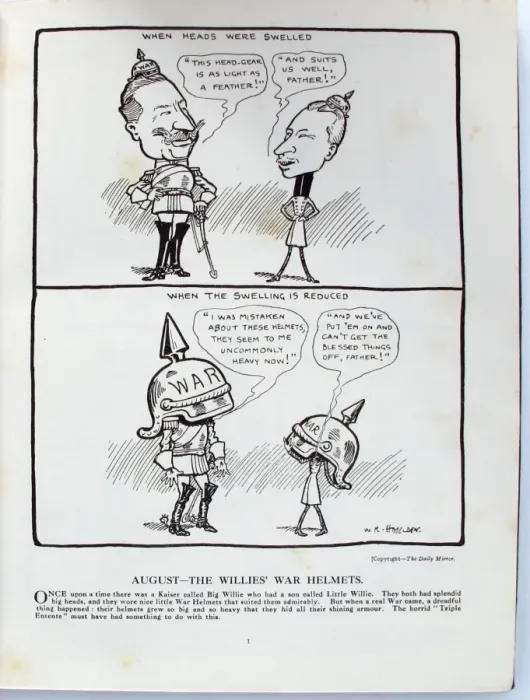 Framed Print : The Sad Experiences of Big and Little Willie. - WWI Framed Print : The Sad Experiences of Big and Little Willie. - WWI