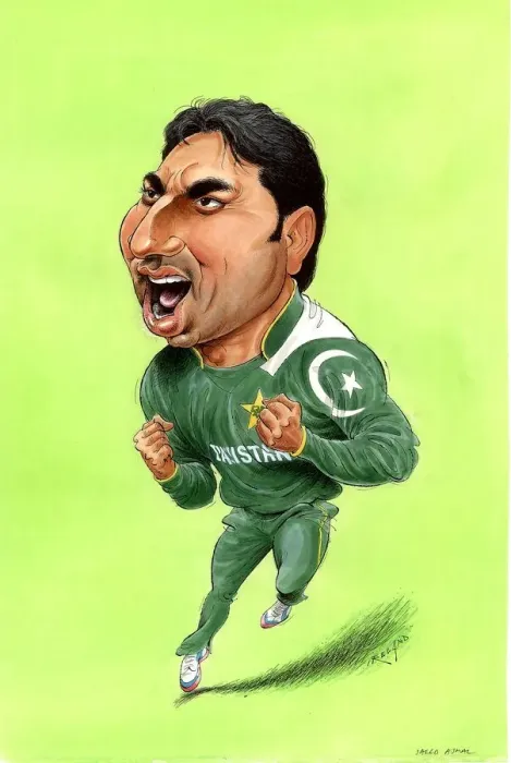Framed Print : Saeed Ajmal - Pakistan cricketer Framed Print : Saeed Ajmal - Pakistan cricketer