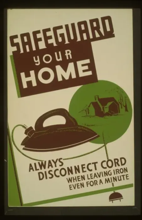 Framed Print : Safeguard your home - always disconnect cord when leaving ir Framed Print : Safeguard your home - always disconnect cord when leaving ir