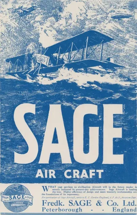 Framed Print : Sage Air Advert Framed Print : Sage Air Advert