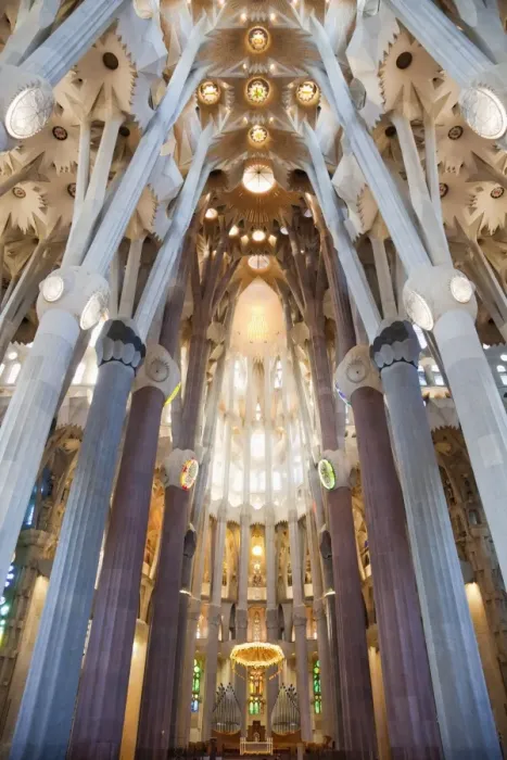 Framed Print : Sagrada Familia interior Framed Print : Sagrada Familia interior