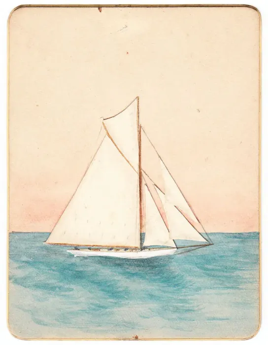 Framed Print : Sailing boat on a handmade greetings card Framed Print : Sailing boat on a handmade greetings card