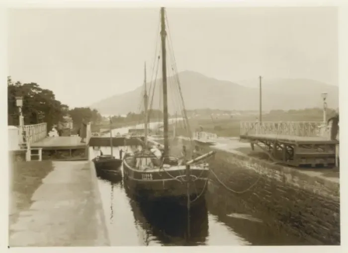 Framed Print : Sailing boats on the Caledonian Canal, Scotland Framed Print : Sailing boats on the Caledonian Canal, Scotland
