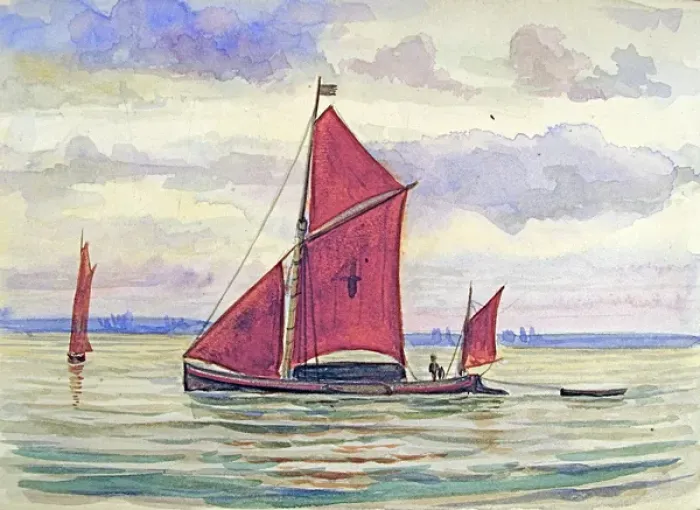 Framed Print : Sailing boats on the Thames Framed Print : Sailing boats on the Thames