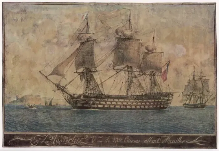 Framed Print : Sailing Ship Austerlitz Framed Print : Sailing Ship Austerlitz