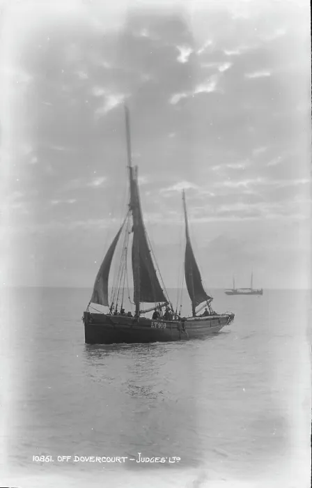 Framed Print : Sailing Vessels off Dovercourt Framed Print : Sailing Vessels off Dovercourt