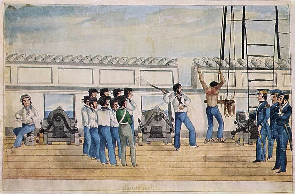 Sailor Getting Flogged Date: 1863