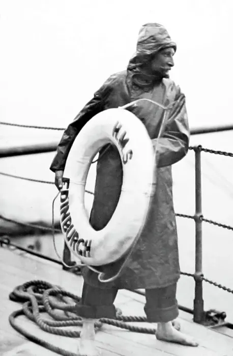 Framed Print : Sailor, HMS Edinburgh, Royal Navy, early 1900s Framed Print : Sailor, HMS Edinburgh, Royal Navy, early 1900s
