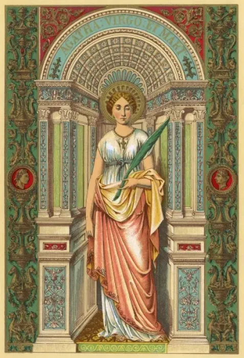 Framed Print : Saint Agatha Framed Print : Saint Agatha