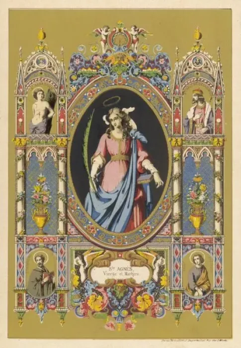Framed Print : Saint Agnes Framed Print : Saint Agnes
