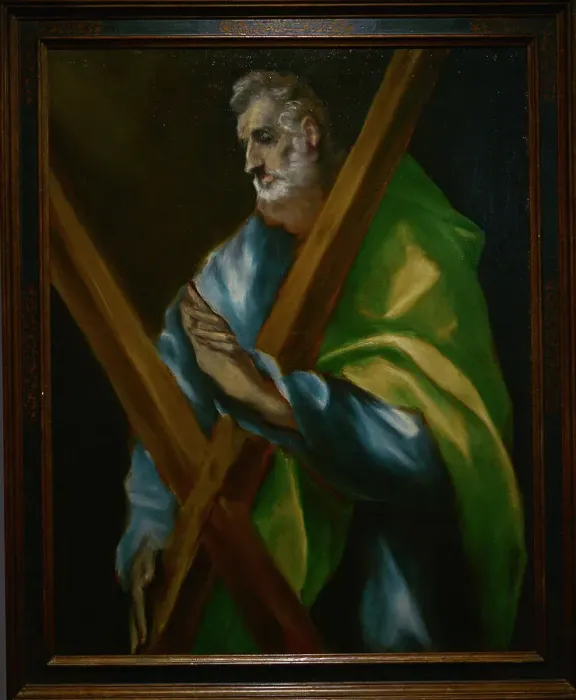 Framed Print : Saint Andrew, by El Greco (1541-1614), circa 1608-1614 Framed Print : Saint Andrew, by El Greco (1541-1614), circa 1608-1614