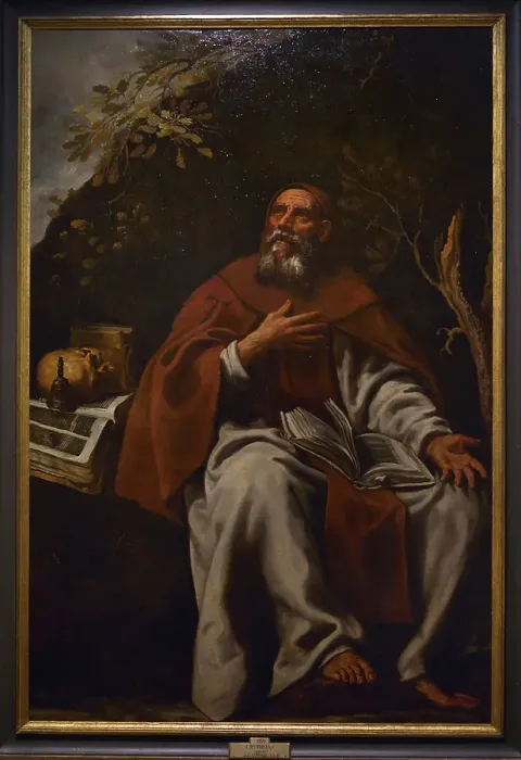 Framed Print : Saint Anthony Abbot (251-356), by Luis Tristan (1580-1624) Framed Print : Saint Anthony Abbot (251-356), by Luis Tristan (1580-1624)