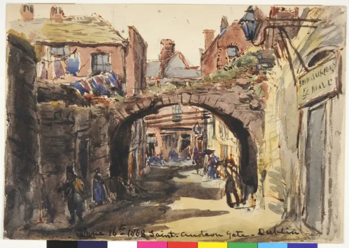 Framed Print : Saint Audoens Gate, Dublin Framed Print : Saint Audoens Gate, Dublin