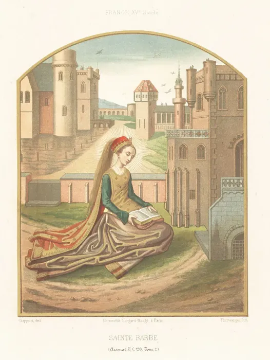Framed Print : Saint Barbara, virgin martyr, 3rd century Framed Print : Saint Barbara, virgin martyr, 3rd century