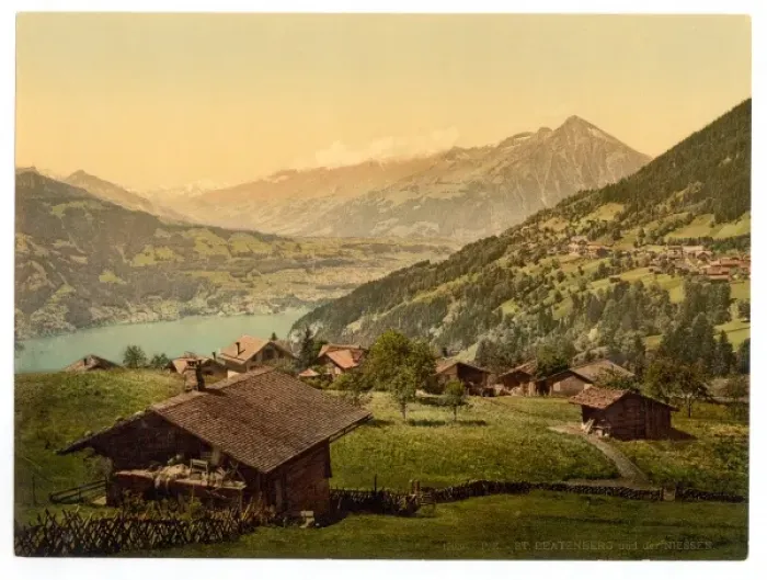 Framed Print : Saint Beatenberg and the Niesen, Bernese Oberland, Switzerla Framed Print : Saint Beatenberg and the Niesen, Bernese Oberland, Switzerla