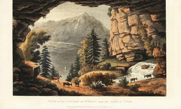 Framed Print : Saint Beatus Caves near the lakes of Interlaken, Beatenburg, Swi Framed Print : Saint Beatus Caves near the lakes of Interlaken, Beatenburg, Swi