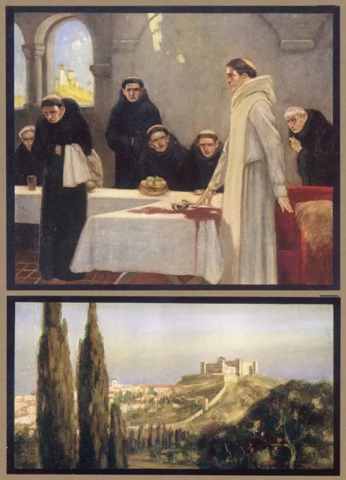 Framed Print : SAINT BENEDICT OF NURSIA remonstrates with the monks when they complain that he has Framed Print : SAINT BENEDICT OF NURSIA remonstrates with the monks when they complain that he has