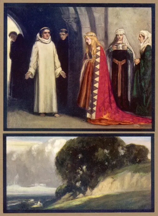 Framed Print : SAINT BERNARD OF CLAIRVAUX reproaches his sister Hombeline for her attachment to Framed Print : SAINT BERNARD OF CLAIRVAUX reproaches his sister Hombeline for her attachment to