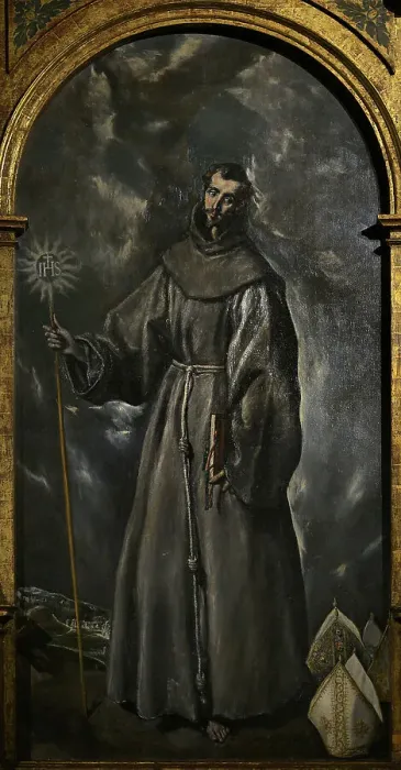 Framed Print : Saint Bernardine of Siena (1380-1444), by El Greco Framed Print : Saint Bernardine of Siena (1380-1444), by El Greco