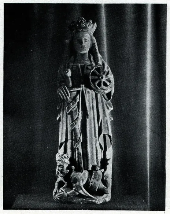 Framed Print : Saint Catherine Figure