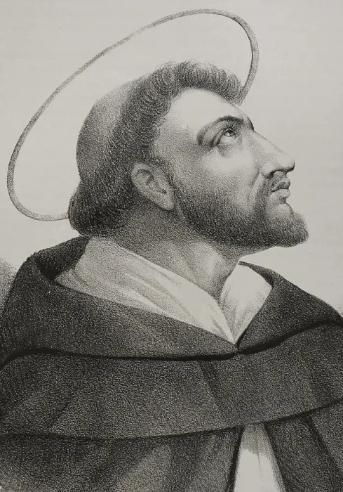 Framed Print : Saint Dominic of Guzman (1170-1221). Portrait Framed Print : Saint Dominic of Guzman (1170-1221). Portrait