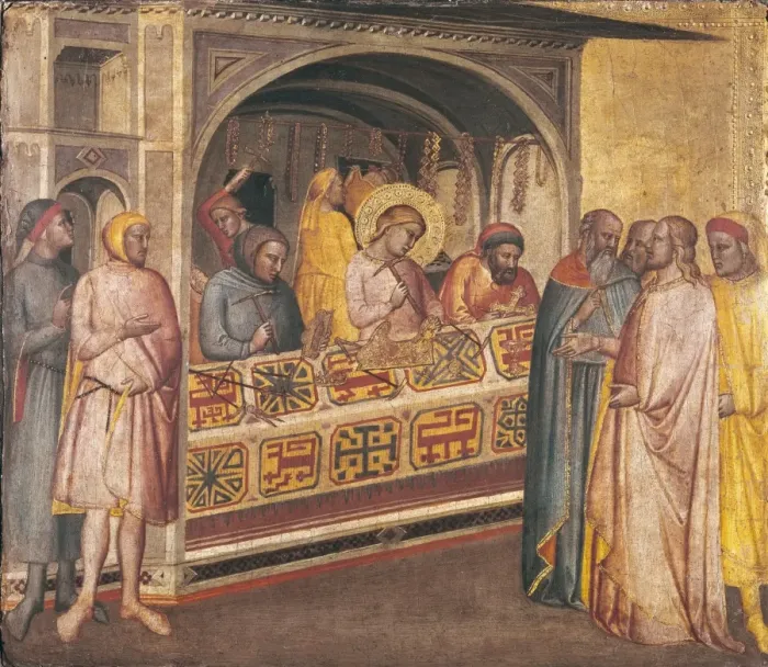 Framed Print : Saint Eligius in the Goldsmiths Workshop. 1365 Framed Print : Saint Eligius in the Goldsmiths Workshop. 1365
