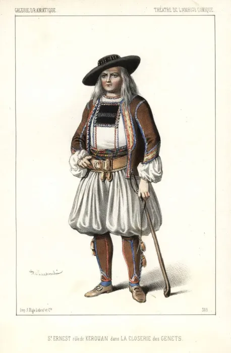Framed Print : Saint-Ernest as Kerouan in La Closerie des Genets, 1846 Framed Print : Saint-Ernest as Kerouan in La Closerie des Genets, 1846
