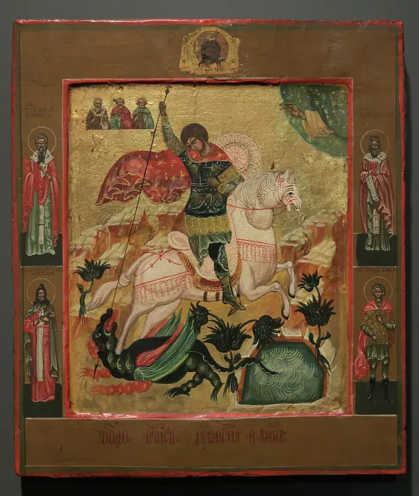 Framed Print : Saint George. Russian School. 19th century Framed Print : Saint George. Russian School. 19th century