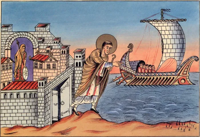Framed Print : Saint Jerome Departs Date: 850 Framed Print : Saint Jerome Departs Date: 850