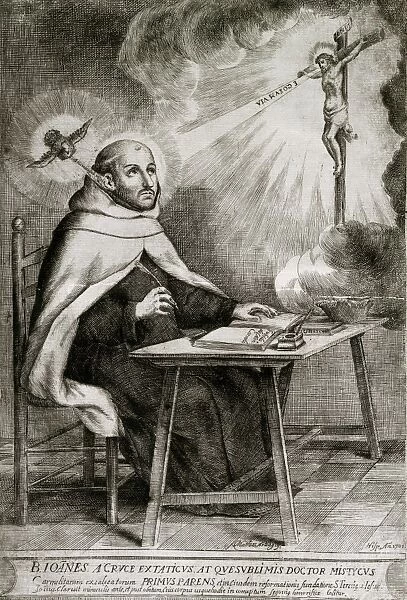 Saint John of the Cross (1542-1591). Engraving