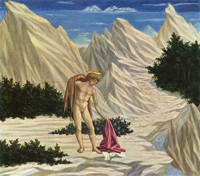 Framed Print : Saint John in the Desert by Domenico Veneziano Framed Print : Saint John in the Desert by Domenico Veneziano