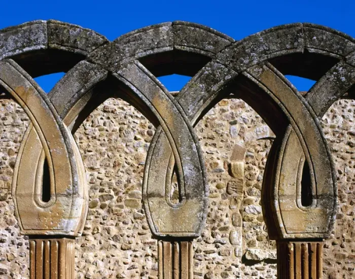 Framed Print : Saint John of Douro. Intertwined arches. Soria. Castile Framed Print : Saint John of Douro. Intertwined arches. Soria. Castile