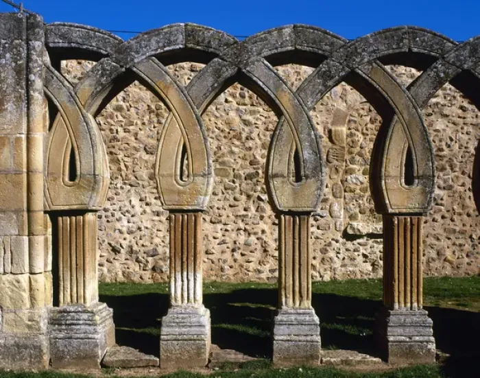 Framed Print : Saint John of Douro. Intertwined arches. Soria. Castile Framed Print : Saint John of Douro. Intertwined arches. Soria. Castile