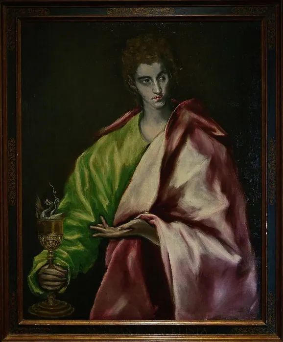 Framed Print : Saint John the Evangelist, circa 1608-1614, by El Greco Framed Print : Saint John the Evangelist, circa 1608-1614, by El Greco