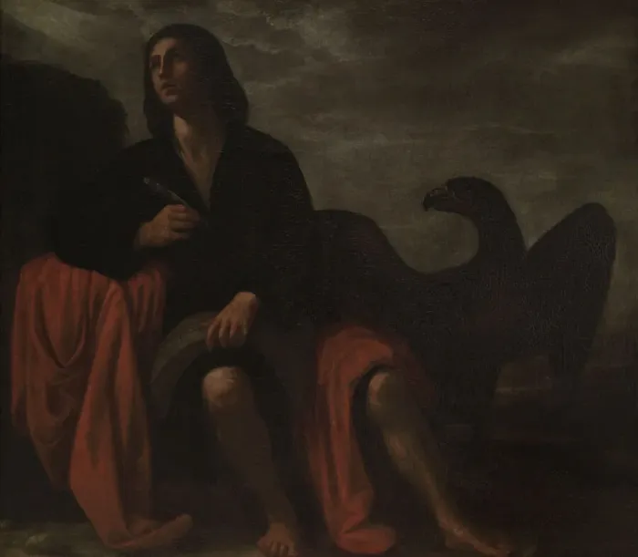 Framed Print : Saint John the Evangelist at Patmos, by Mario Minniti Framed Print : Saint John the Evangelist at Patmos, by Mario Minniti