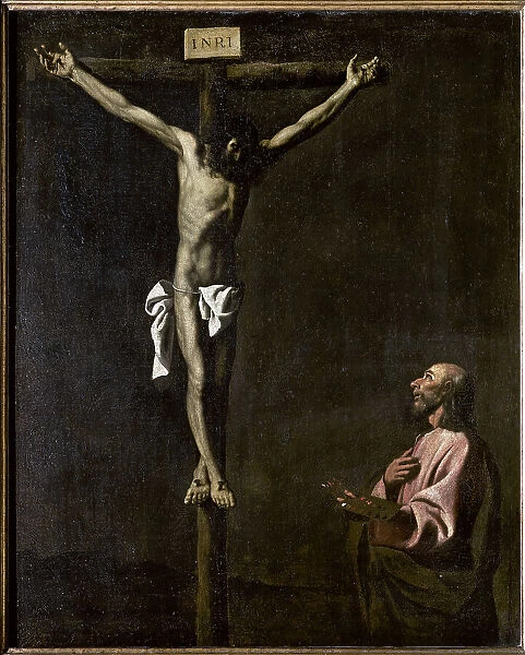 Saint Luke Painting the Crucifixion, by Zurbaran