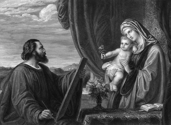 Saint Luke painting the Virgin Mary (and child)