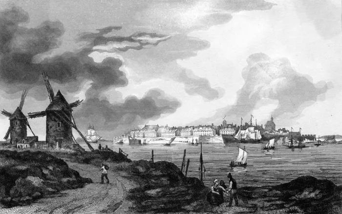 Framed Print : SAINT-MALO CA 1820 Framed Print : SAINT-MALO CA 1820