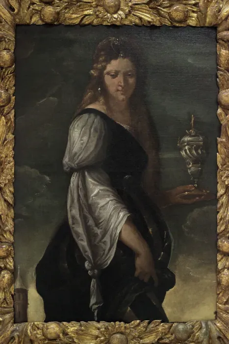 Framed Print : Saint Mary Magdalene. Painting by Domenico Carpinione Framed Print : Saint Mary Magdalene. Painting by Domenico Carpinione