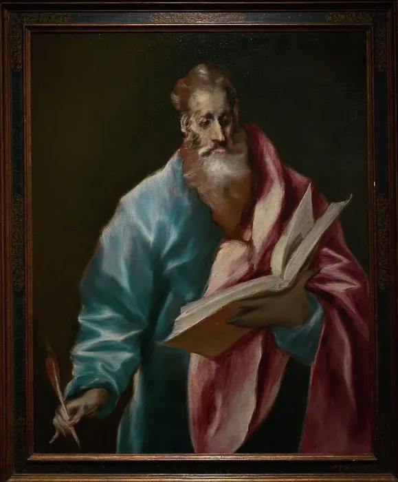 Framed Print : Saint Matthew, by El Greco (1541-1614), circa 1608-1614 Framed Print : Saint Matthew, by El Greco (1541-1614), circa 1608-1614