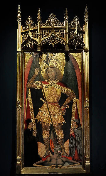 Saint Michael the Archangel with Two Donors