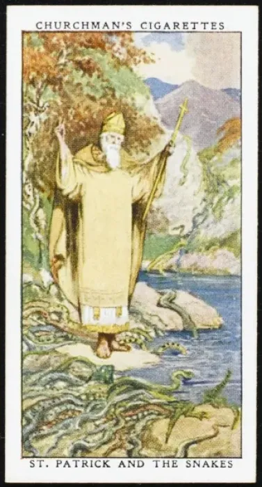 Framed Print : Saint Patrick (Cig Card) Framed Print : Saint Patrick (Cig Card)