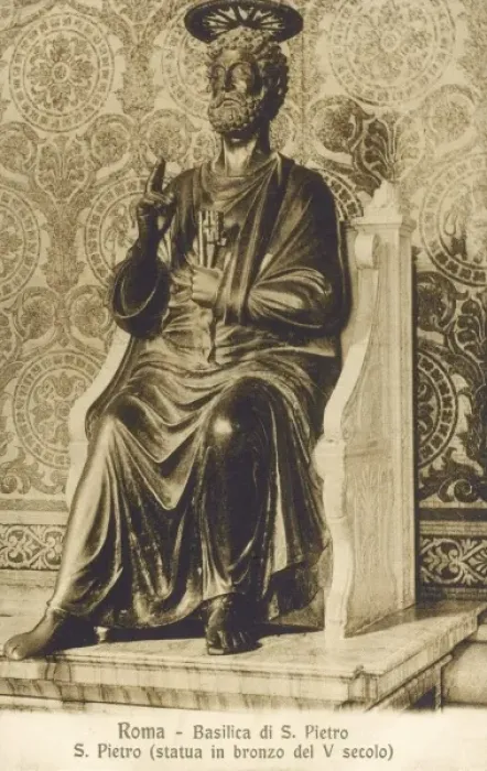 Framed Print : Saint Peter - Bronze Statue Framed Print : Saint Peter - Bronze Statue
