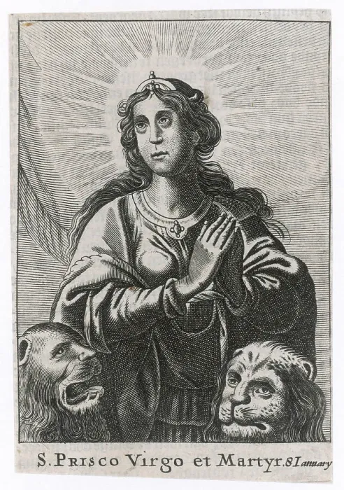 Framed Print : SAINT PRISCA Framed Print : SAINT PRISCA